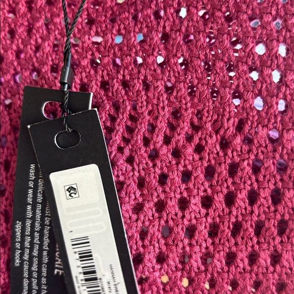 Steve Madden Womens Hannah Sweater misty rose Large - Picture 4 of 5